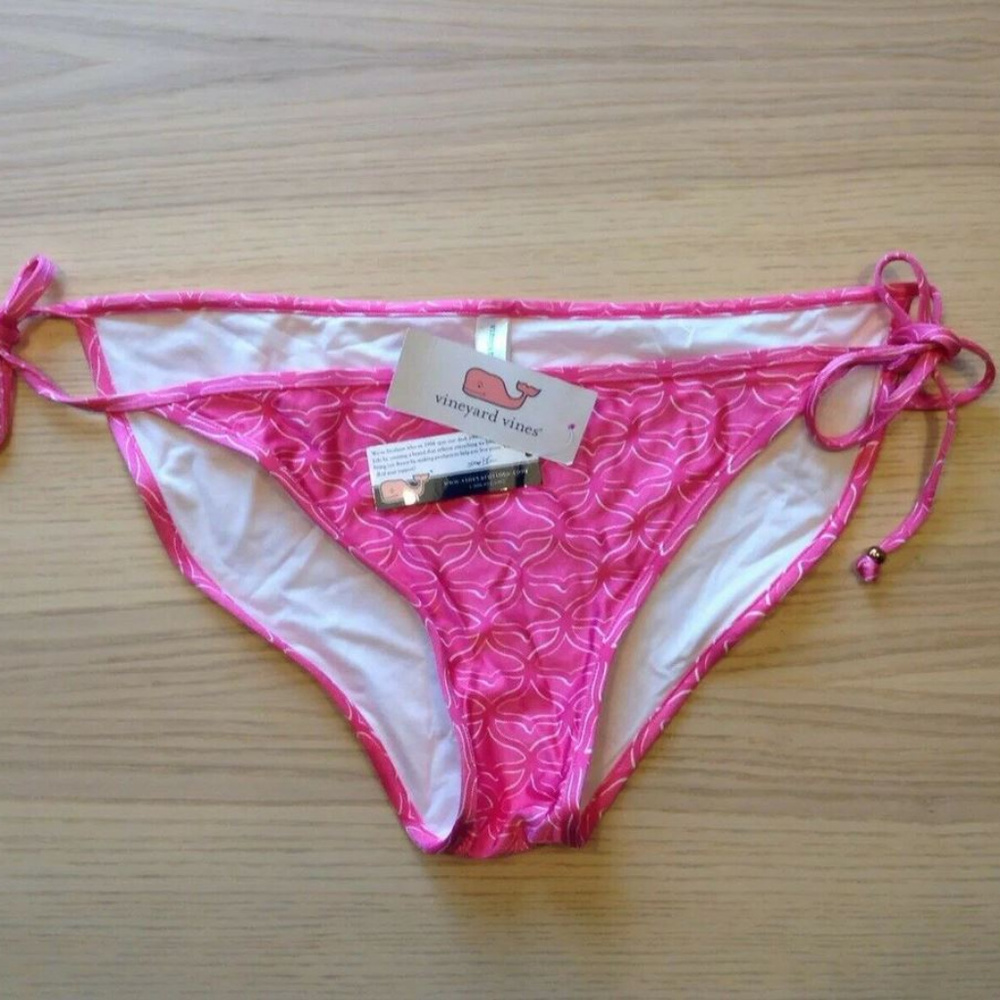 Cute String Bikini Bottom Whale Tails hot pink